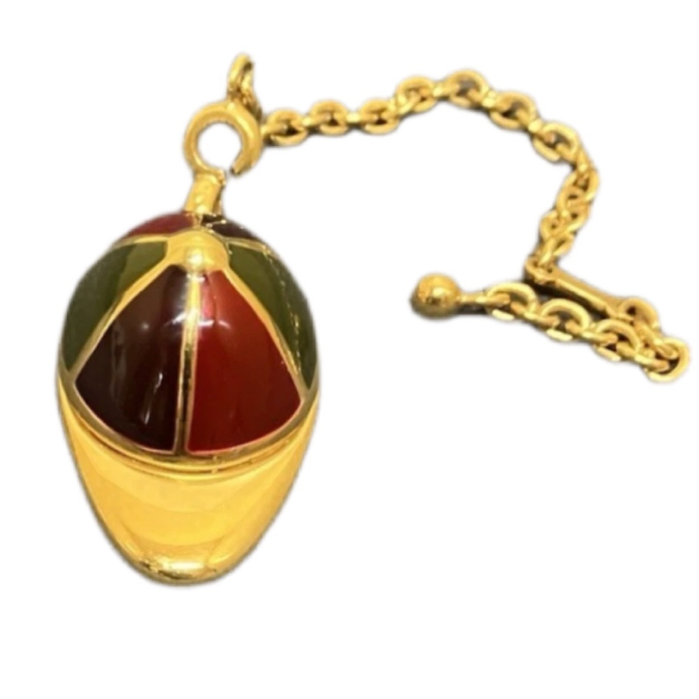 Vintage Gucci Jockey Cap Key Ring Bag Charm Pendant / Unisex – Made in Italy - Picture 2 of 3